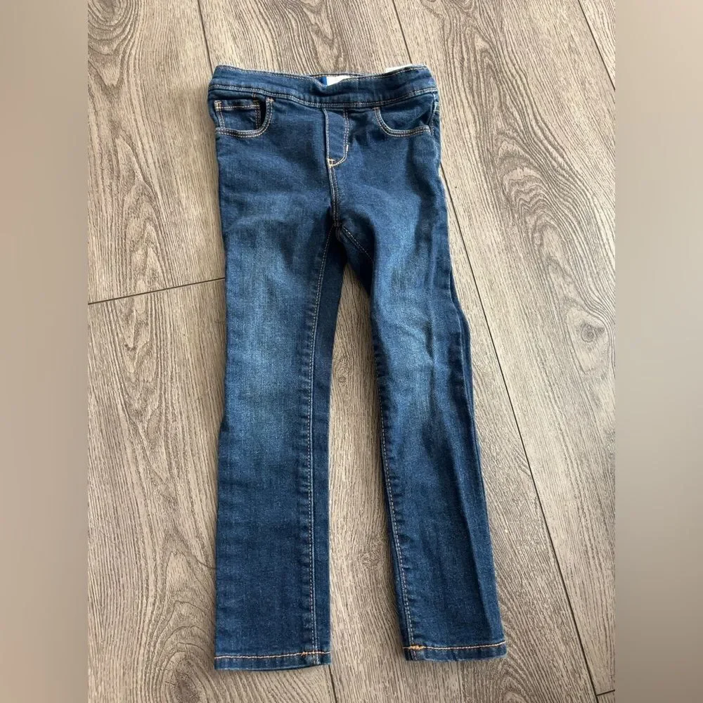 Old Navy Dark Blue Skinny  an ballerina girls used jeans 2 pair